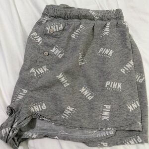Victoria's Secret Gray short with PINK Logo